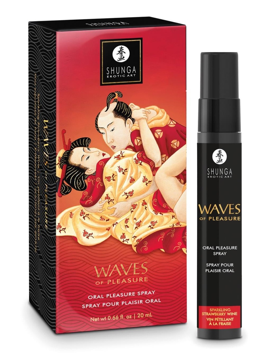 Shunga | Waves of Pleasure Spray : Sparkling Wine & Strawberry - Image 3
